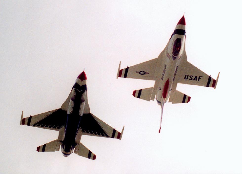 photo #406: one Thunderbird upright, one inverted