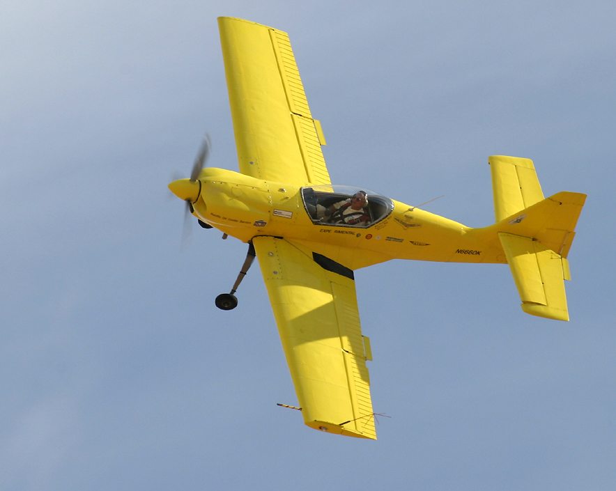Rob Harrison flying his Zlin 50LX 'Tumbling Bear'