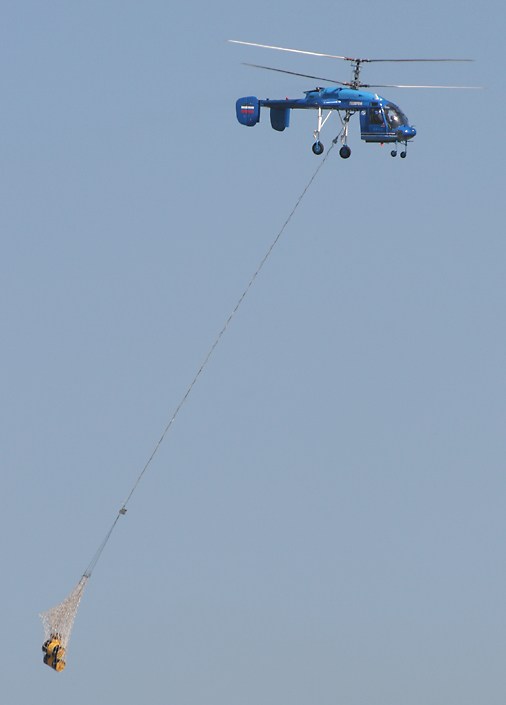 Kamov Ka-226 helicopter carrying a load