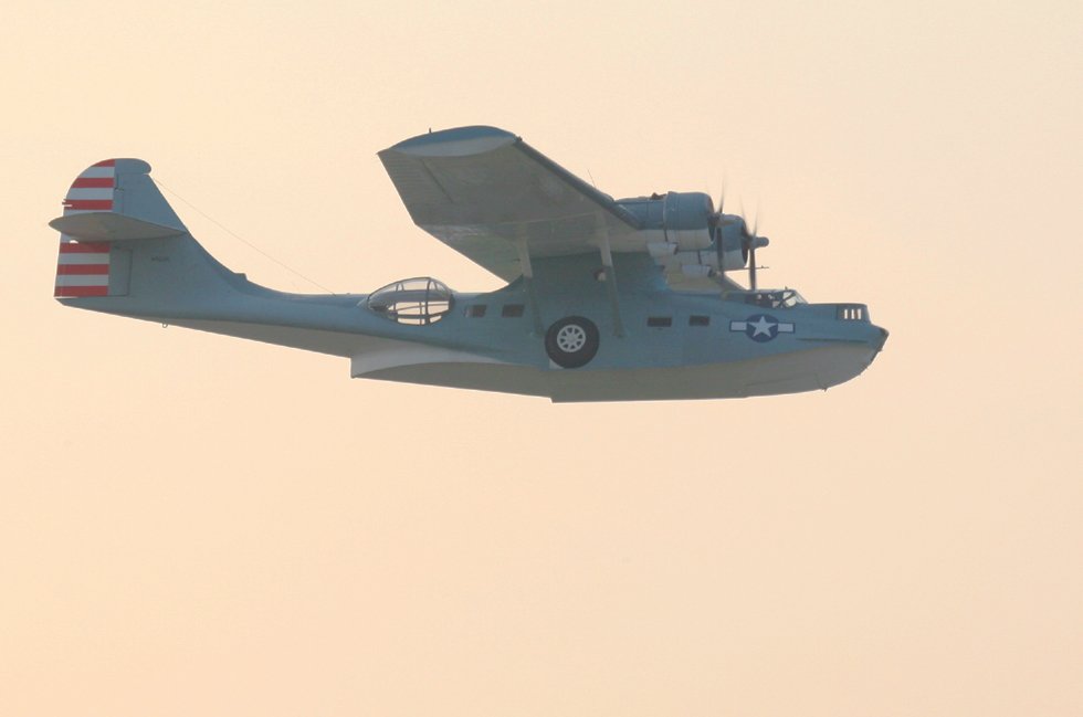 PBY Catalina departing