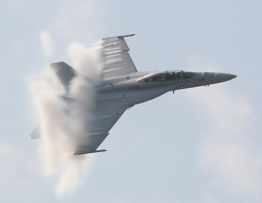F-18 Hornet with vapor