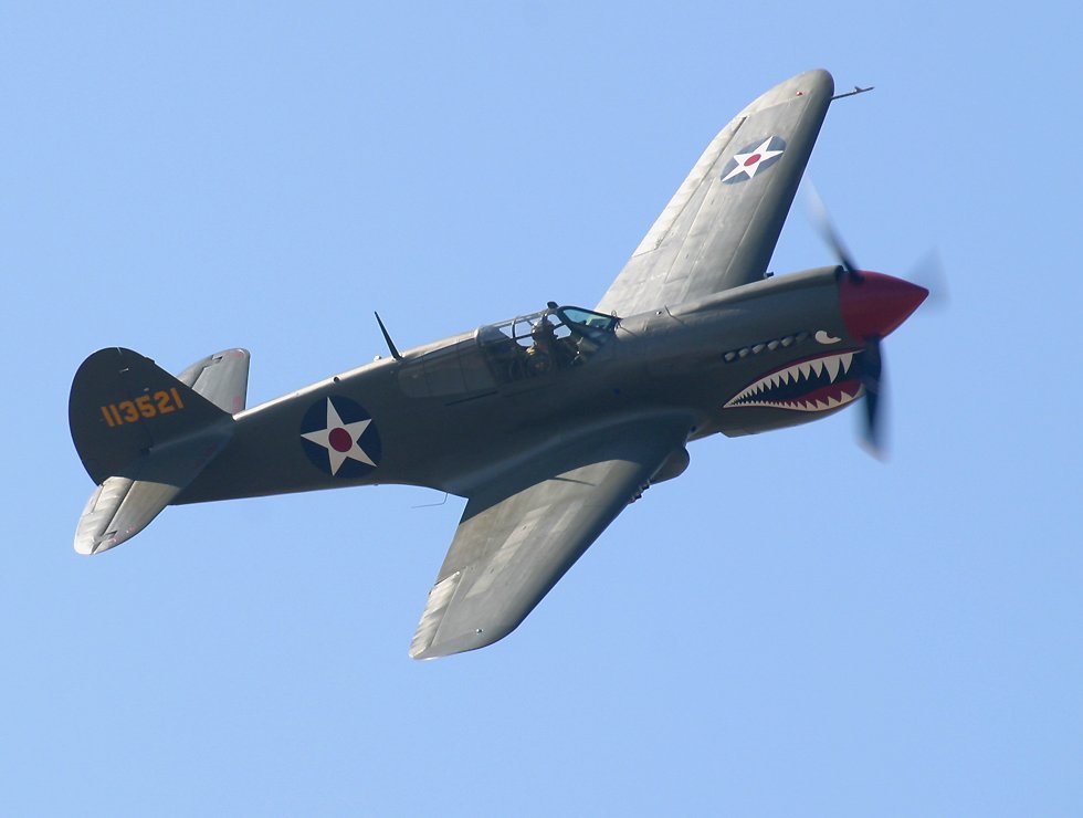 P-40 Warhawk world war two fighter