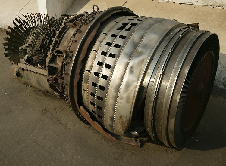 jet engine from a downed American aircraft