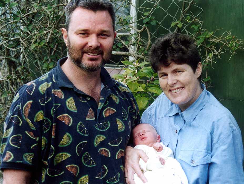 Robert, Sue and baby Charles