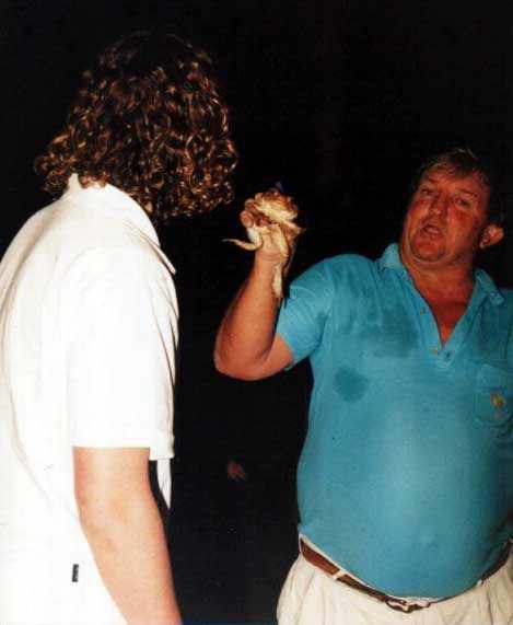 The winner has to kiss the toad before he can collect the winnings!