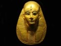 Pharaoh Amenemope's gold death mask
