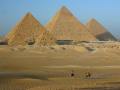 the pyramids at Giza