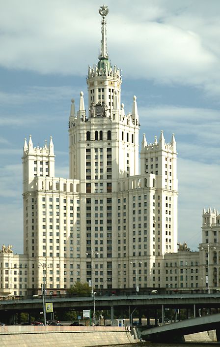 one of seven weddingcake like structures 39Stalin 39s cathedrals 39 in the