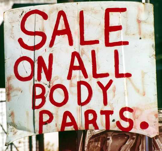 'sale on all body parts'