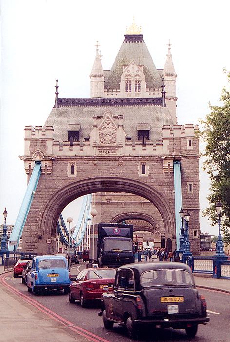 the buttress with a tower behind