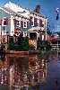 South Boundbrook police station surrounded by floodwater