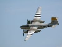 Scandinavian Historic Flight A26 Invader photographed at Duxford Flying Legends Airshow 2002 using a Canon D60 and Canon 100-400mm lens