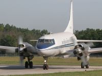 Convair CV-580 photographed at the 2005 Yankee Air Museum 'Thunder Over Michigan' airshow using a Canon 20D camera and Canon 100-400mm image stabilized lens set to 180mm  (1/250th second, f13, ISO 200)
