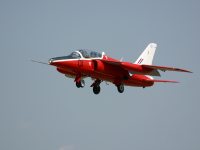 RAF Folland Gnat trainer photographed at the Royal International Air Tattoo 2002 using a Canon D60 camera and Canon 100-400mm lens