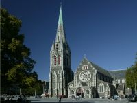 Christchurch cathedral photographed in February of 2003 using a Canon 1Ds digital camera and Sigma 15-30mm lens
