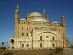 mosque of Mohammed Ali in the Cairo Citadel photographed in January of 2004 using a Canon 1Ds digital camera and Sigma 15-30mm lens set to 23mm  (1/90th second, f22, ISO 125)