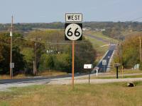route 66 photographed at Wellston, Missouri, using a Canon D60 digital camera and Canon 100-400mm lens set to 150mm  (1/500th second, f5.6, ISO 100)