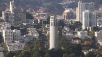 Coit Tower photographed in December of 2011 using a Canon 5D camera and Canon 28-135mm image stabilized lens set to 235mm (1/750th second, f4.5, ISO 200)