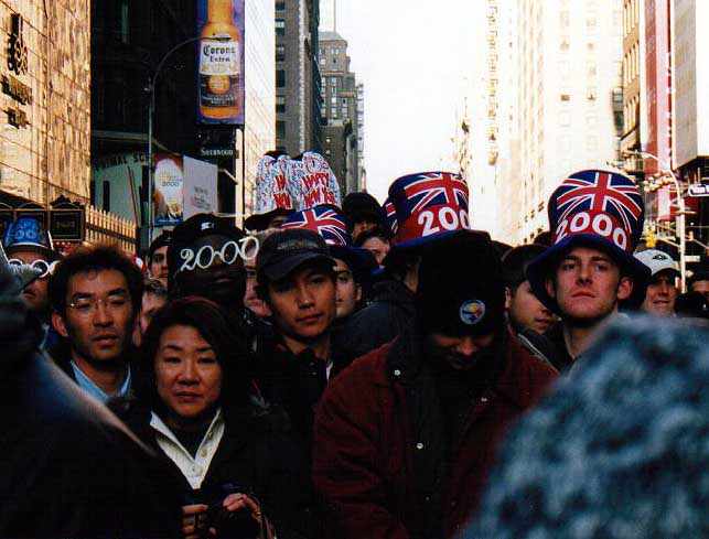 group of unsmiling people